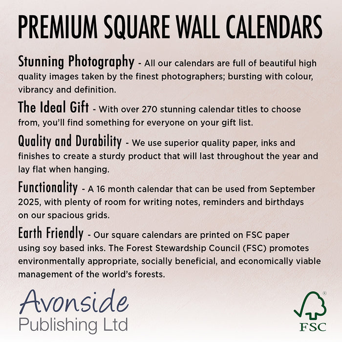 Mullets with Mulletfest 2026 Square Wall Calendar