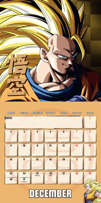 2024 Dragon Ball Z Wall Calendar