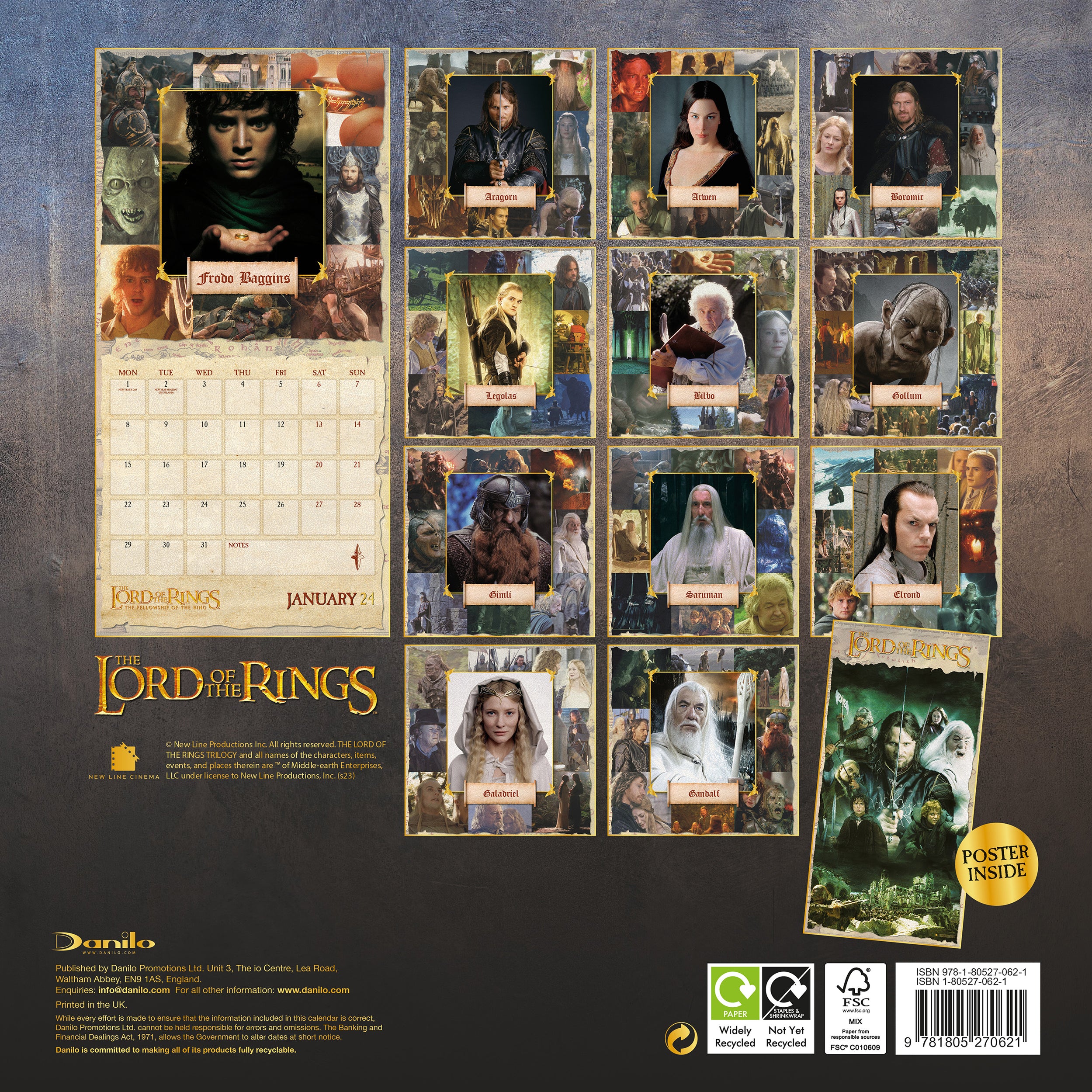 2024 Lord of The Rings Wall Calendar — Calendar Club