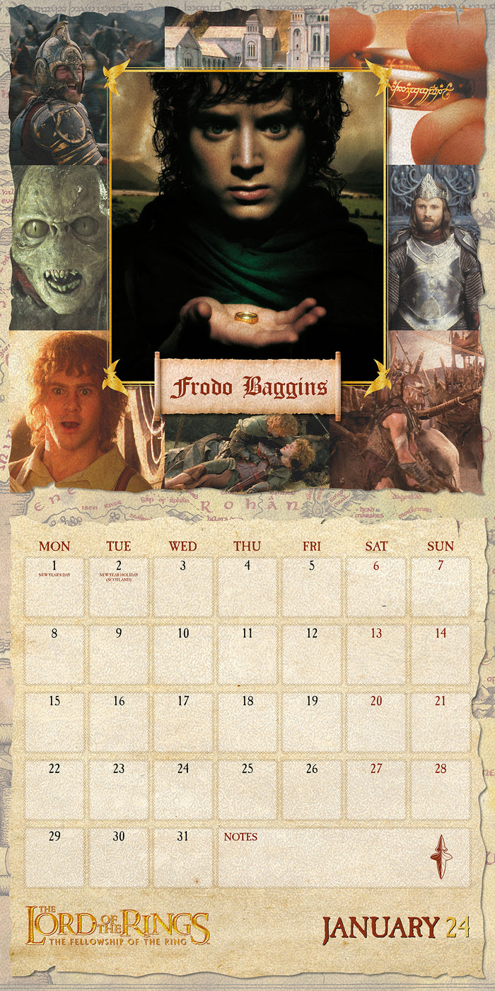 2024 Lord of The Rings Wall Calendar — Calendar Club