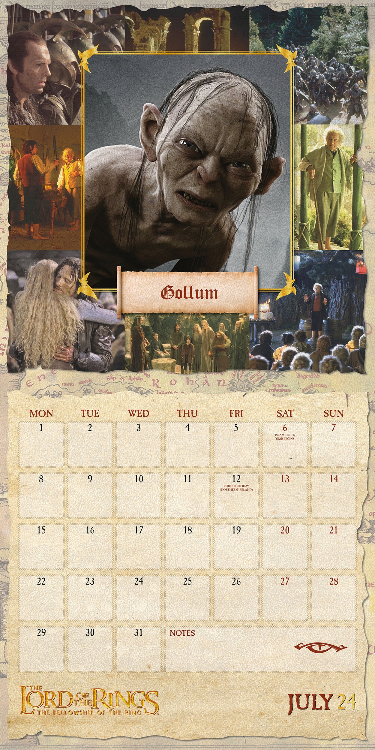 2024 Lord of The Rings Wall Calendar — Calendar Club