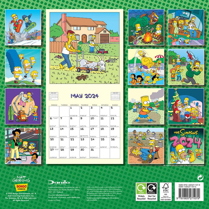 2024 The Simpsons Wall Calendar — Calendar Club
