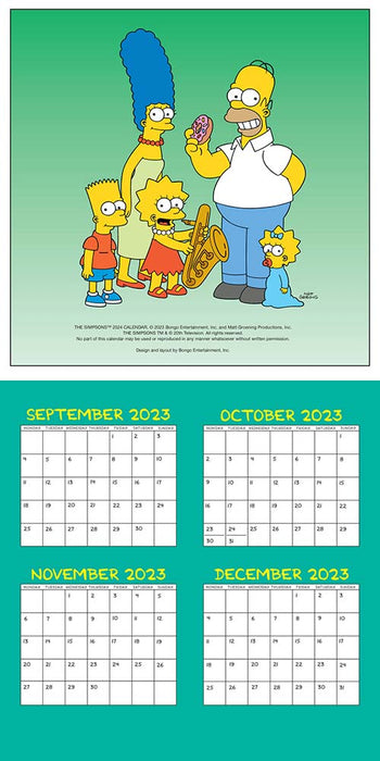2024 The Simpsons Wall Calendar