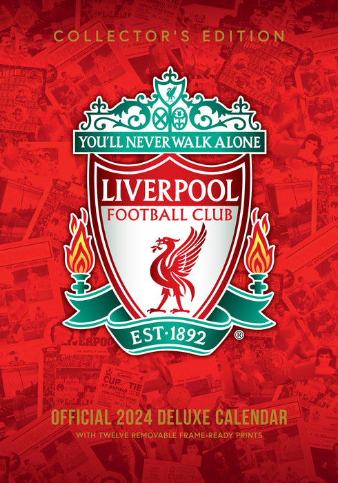 2024 Liverpool FC Collector's Edition Large Wall Calendar