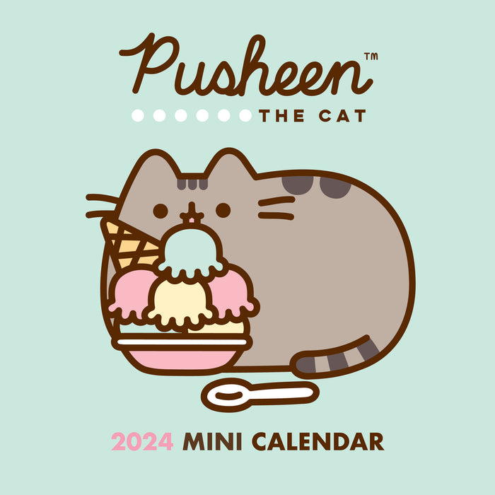 2024 Pusheen Mini Wall Calendar