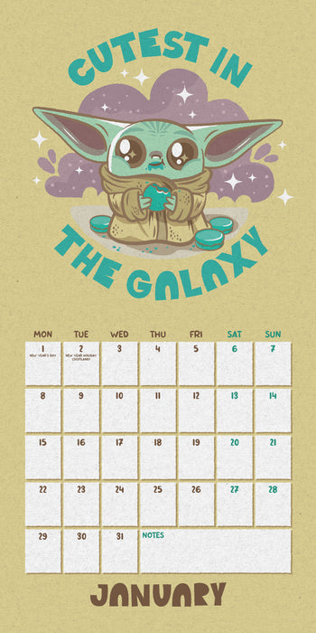 2024 Star Wars: The Mandalorian Mini Wall Calendar