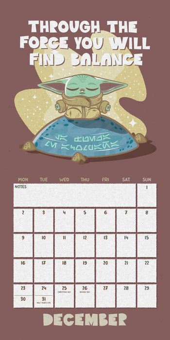 2024 Star Wars: The Mandalorian Mini Wall Calendar