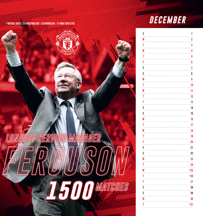 2024 Manchester United FC Desk Easel Calendar