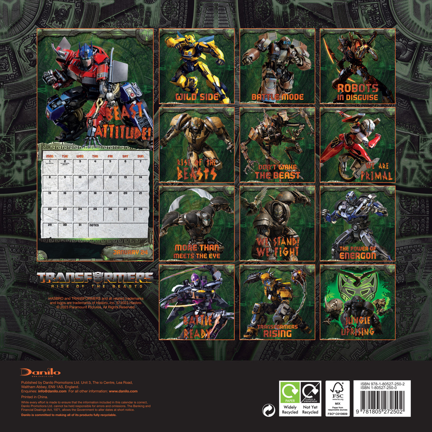 2024 Transformers Movie Wall Calendar — Calendar Club