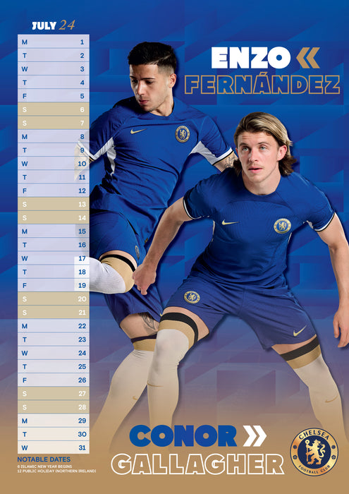 2024 Chelsea FC Large Wall Calendar
