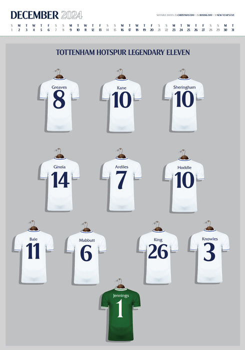 2024 Tottenham Hotspur Collector's Edition Large Wall Calendar