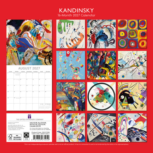 Kandinsky 2027 Square Wall Calendar