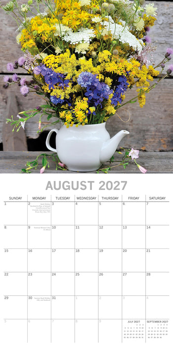 Floral Collection 2027 Square Wall Calendar