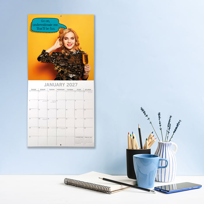 Bitchy Talk 2027 Square Wall Calendar