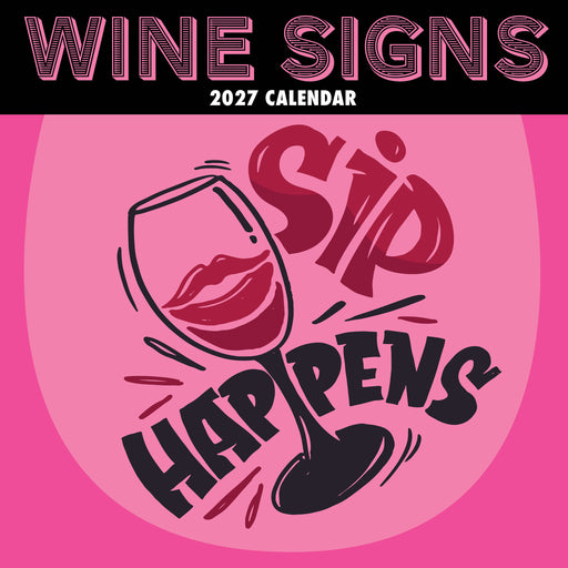 Wine Signs 2027 Square Wall Calendar (Online Exclusive)