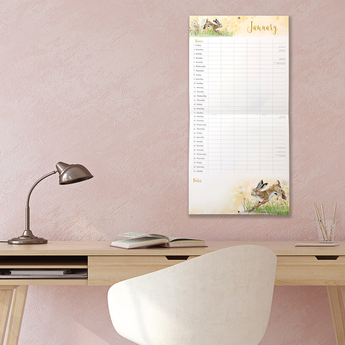 Family Organiser The Wildlife  2027 Square Wall Calendar
