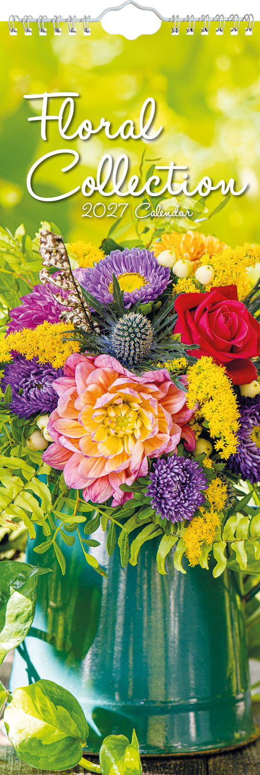 Floral Collection 2027 Slimline Wall Calendar