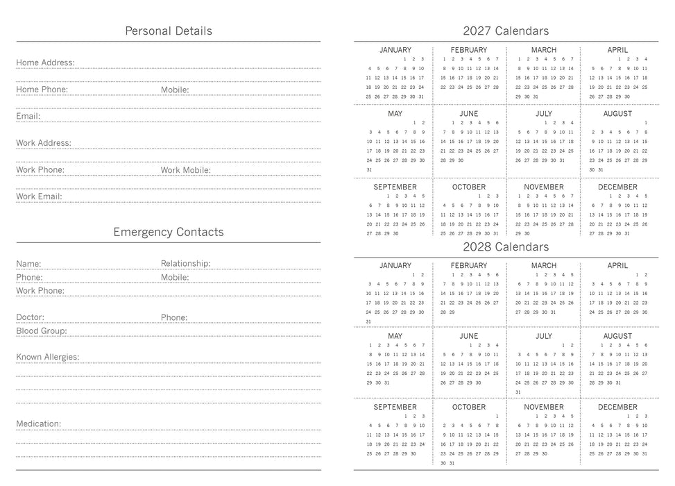 Klimt 2027 Daily Diary