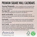 Iceland 2027 Square Wall Calendar