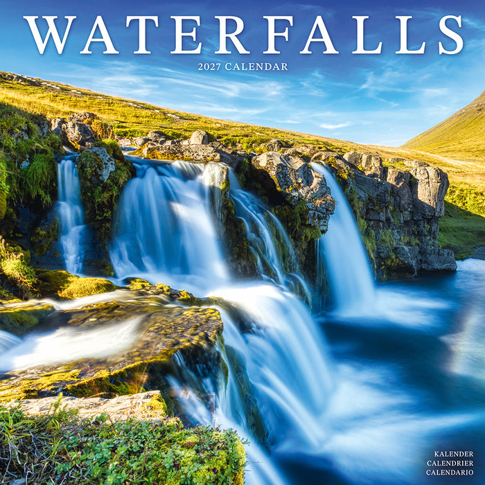 Waterfalls 2027 Square Wall Calendar