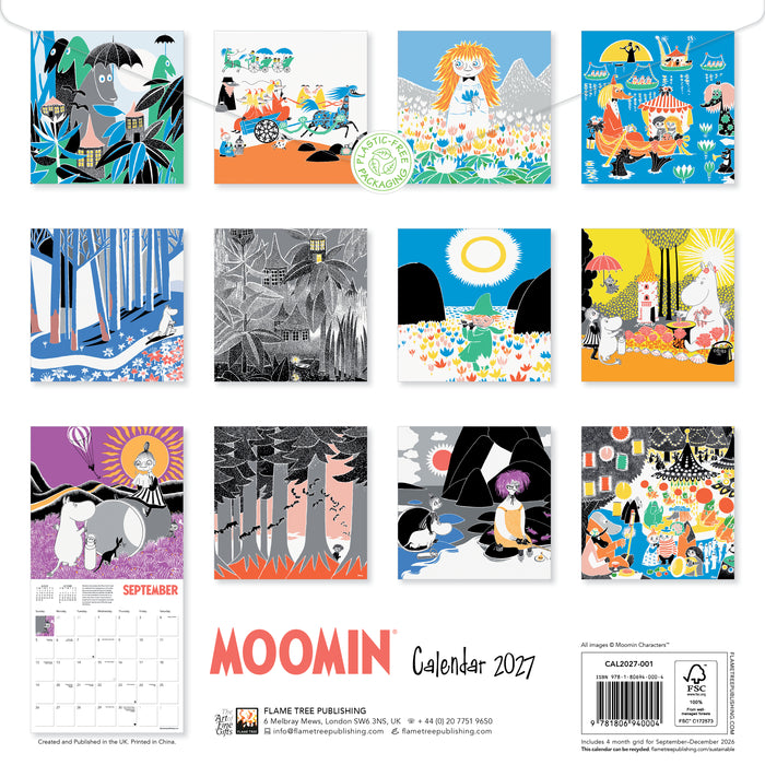 Moomin 2027 Square Wall Calendar