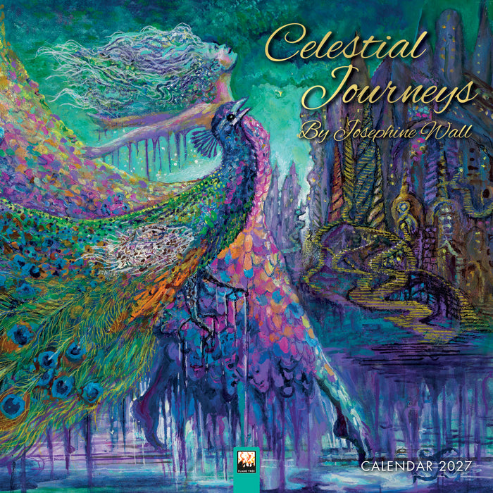 Celestial Journeys by J Wall 2027 Square Wall Calendar