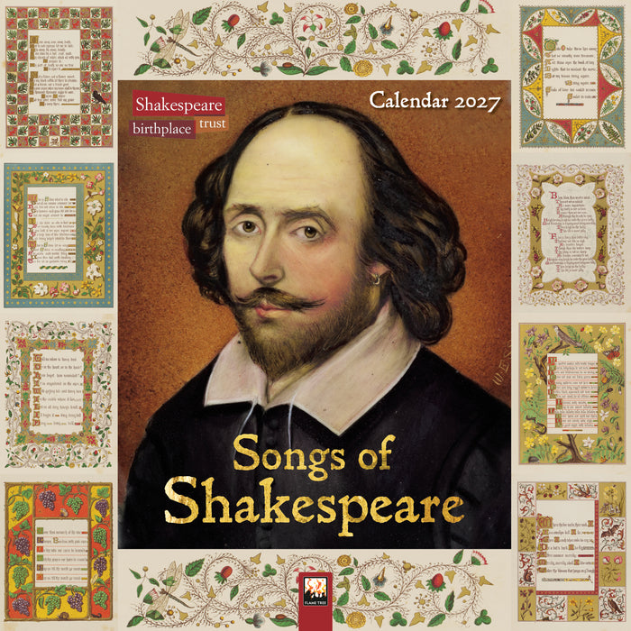 Songs of Shakespeare 2027 Square Wall Calendar