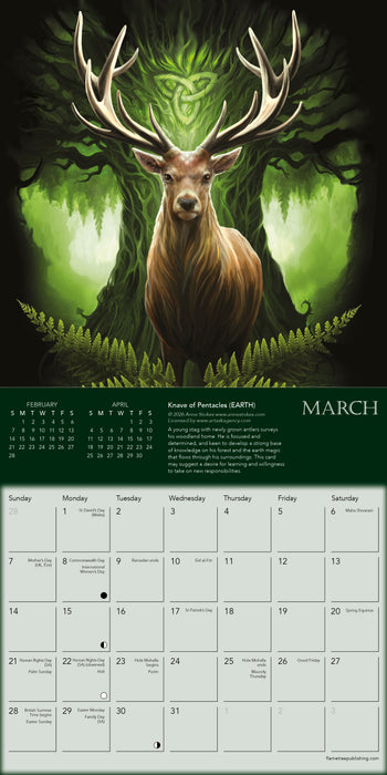 Anne Stokes Elemental 2027 Mini Wall Calendar