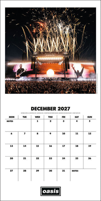 Oasis 2027 Square Wall Calendar