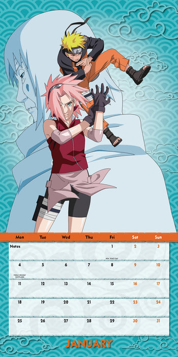 Naruto Shippuden 2027 Square Wall Calendar
