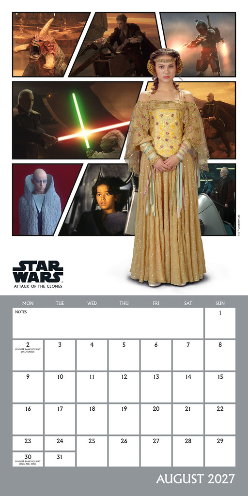 Star Wars 2027 Square Wall Calendar
