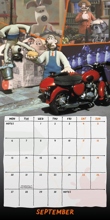 Wallace and Gromit 2027 Square Wall Calendar