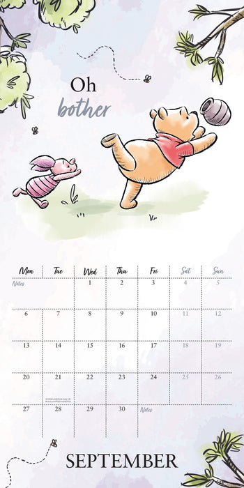 Winnie The Pooh 2027 Square Wall Calendar