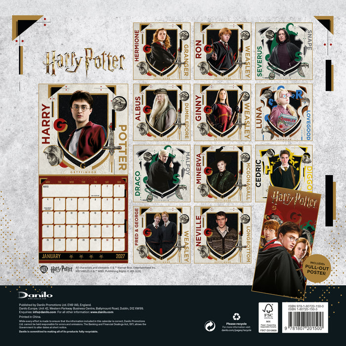 Harry Potter 2027 Mini Wall Calendar