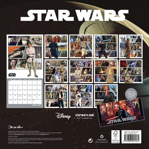 Star Wars Classic 2027 Mini Wall Calendar