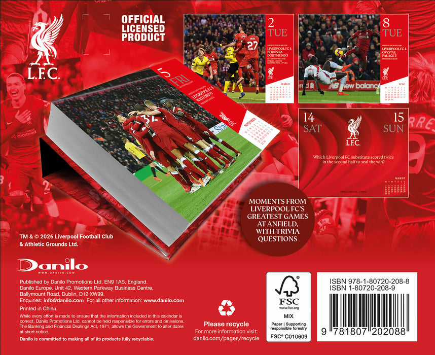 Liverpool Football Club 2027 Page-A-Day Calendar