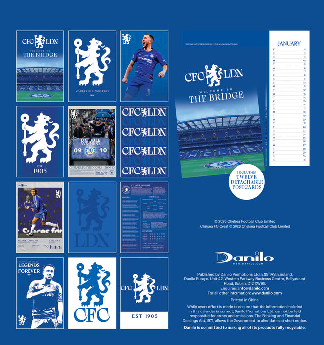 Chelsea Football Club 2027 Desk Easel