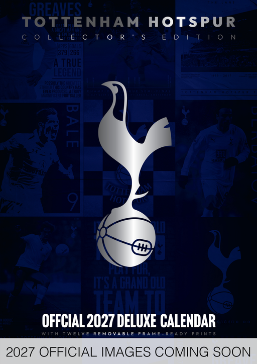 Tottenham Hotspur Football Club Deluxe 2027 A3 Wall Calendar