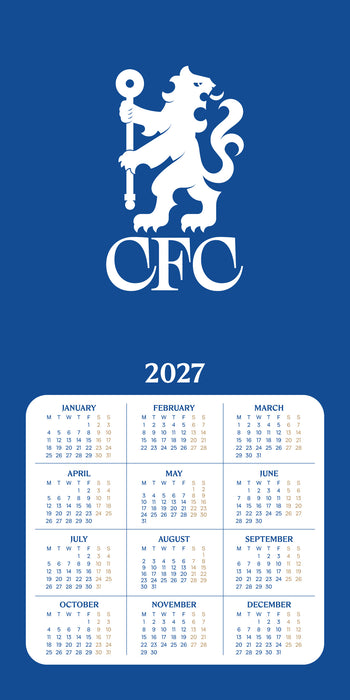 Chelsea Football Club Legends 2027 Square Wall Calendar