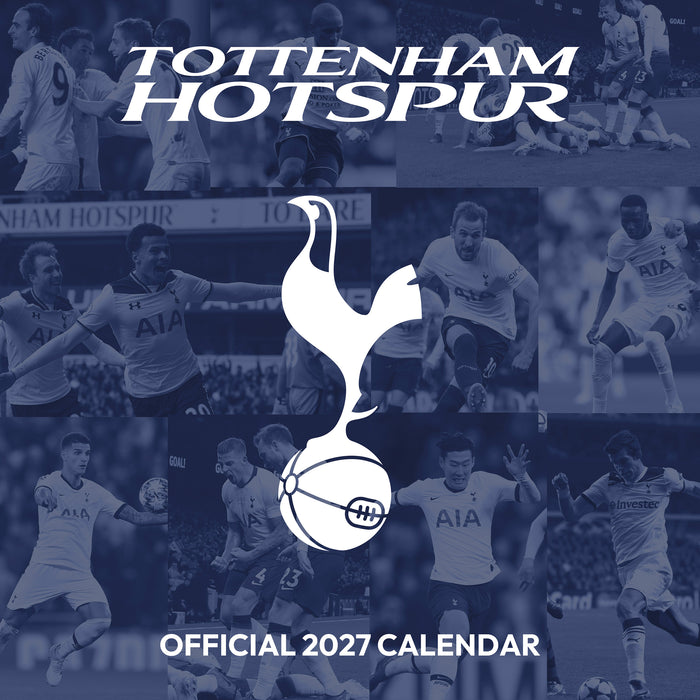 Tottenham Hotspur Football Club Legends 2027 Square Wall Calendar