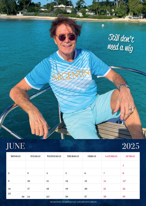 2025 Cliff Richard Large Wall Calendar