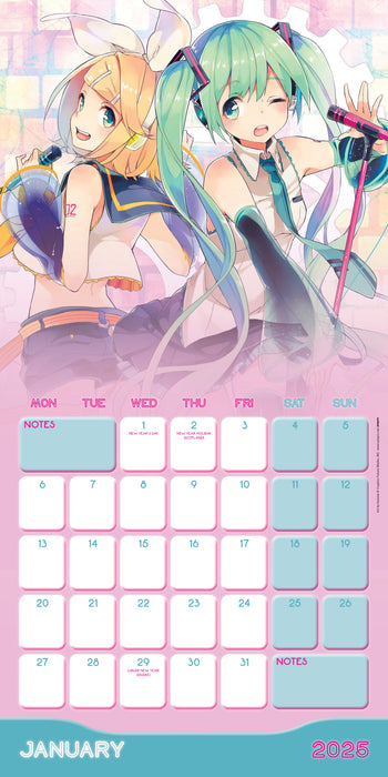 2025 Hatsune Miku Wall Calendar