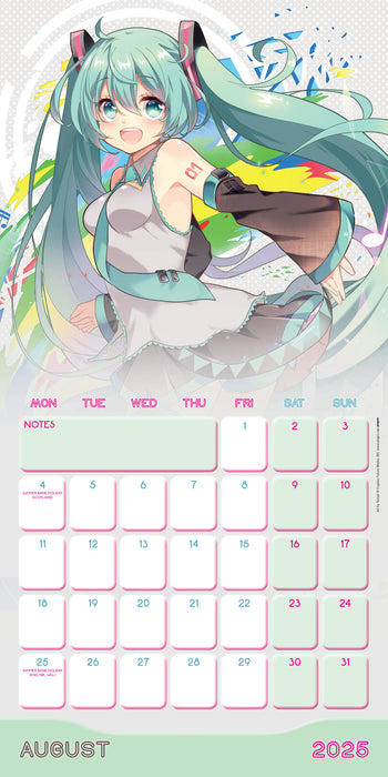 2025 Hatsune Miku Wall Calendar