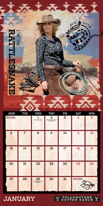 2025 Yellowstone Wall Calendar by  Danilo Promotions from Calendar Club