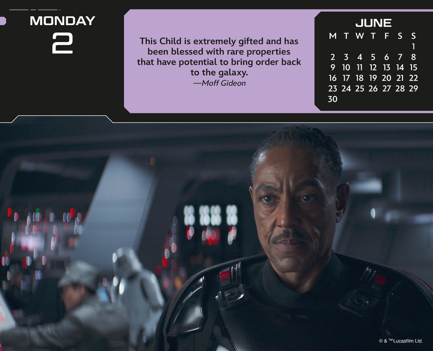 2025 Star Wars The Mandalorian Page-A-Day Calendar by  Danilo Promotions from Calendar Club