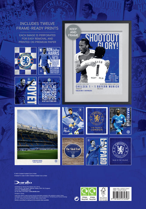 2025 Chelsea FC Deluxe Large Wall Calendar