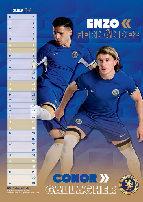 2025 Chelsea FC Large Wall Calendar