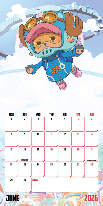 One Piece 2026 Square Wall Calendar