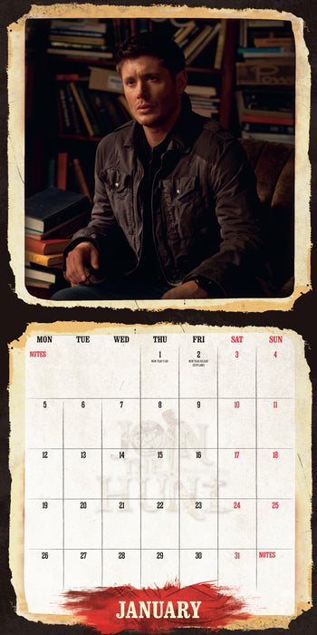 Supernatural 2026 Square Wall Calendar