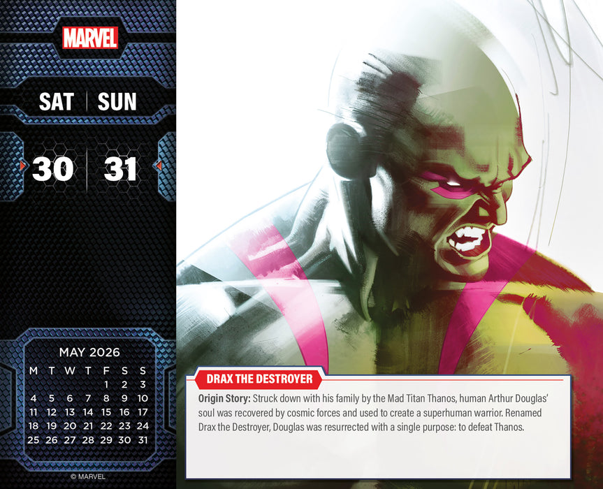 Marvel 2026 Page-A-Day Calendar